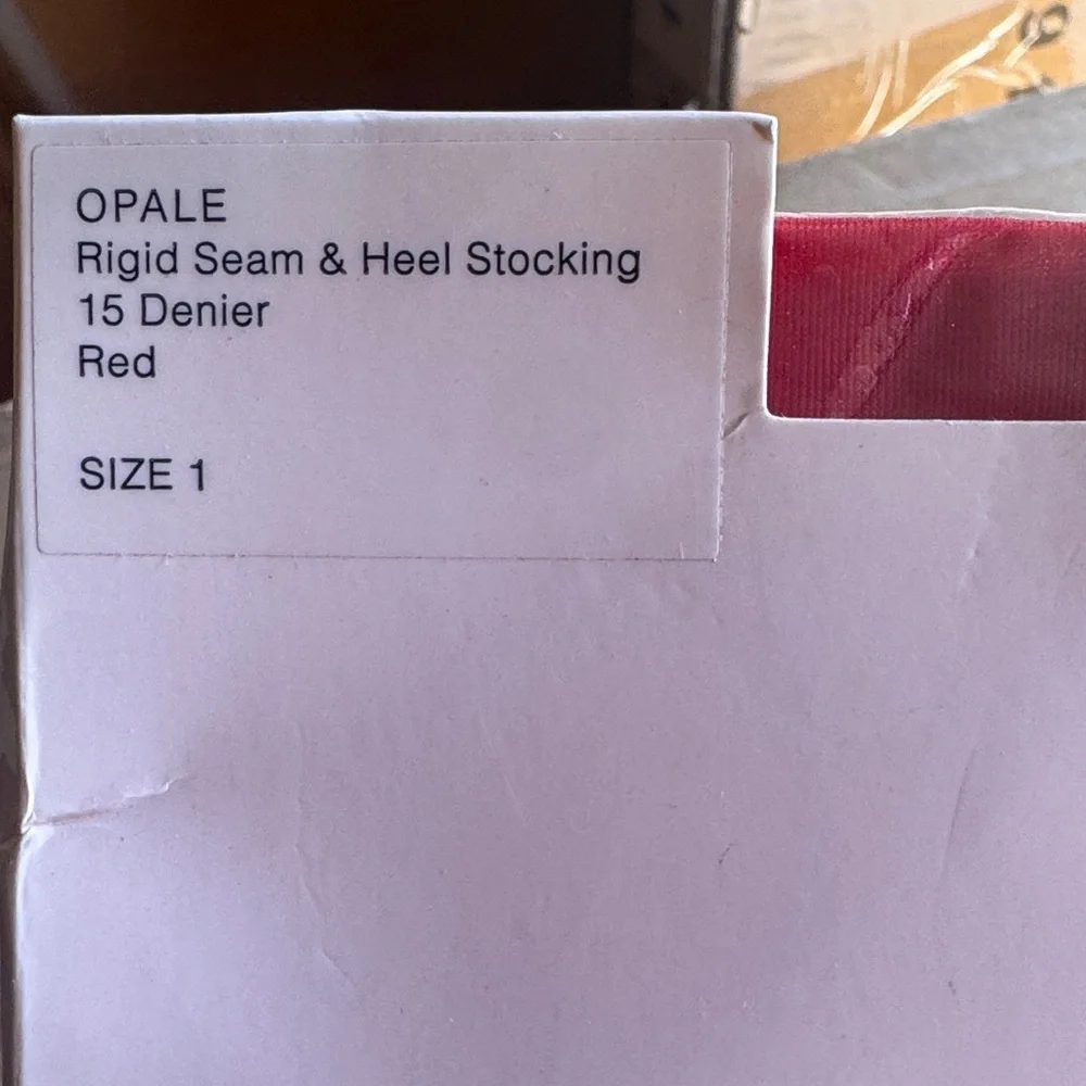 Agent Provocateur Opale Red Stockings - Picture 2 of 6